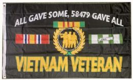 12 Bulk "all Gave Some, 58479 Gave All" Vietnam Veteran Flags - 3ft X 5ft