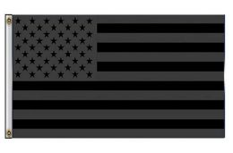 12 Bulk Black & Gray Usa Flags - 3' X 5'