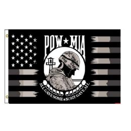12 Bulk "pow Mia" Veteran Usa Flags - 3' X 5'