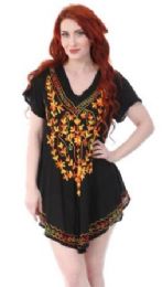 12 Bulk Rayon Embroidered Tops