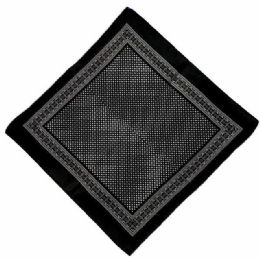 12 Bulk Polka Dot Pattern Black Bandanas
