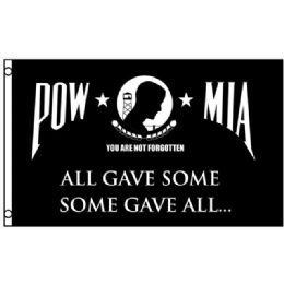 12 Bulk "all Gave Some - Some Gave All" Pow Mia Flags  - 3ft X 5ft
