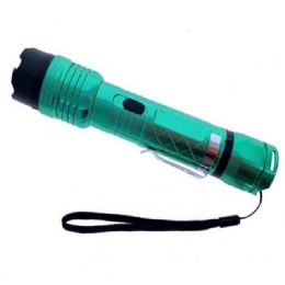 12 Bulk 3m Volt 7'' Mini Stun Gun With Led Light - Green