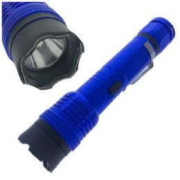 12 Bulk 3m Volt 7'' Mini Stun Gun With Led Light - Blue