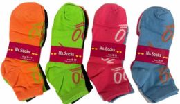 12 Bulk Woman Socks With 100 Design