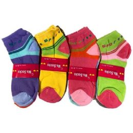12 Bulk Woman/girl's Socks - Sports