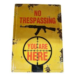 10 Bulk "no Trespassing" Retro Tin Signs
