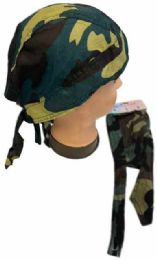 12 Bulk Army Camo Skull Caps
