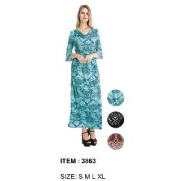 12 Bulk Paisley Print Maxi Dresses - Assorted