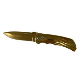 12 Bulk Heavy Duty Switchblade - Gold