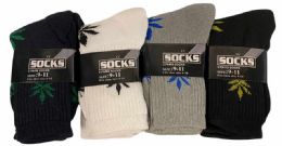 72 Bulk Marijuana Leaf Socks