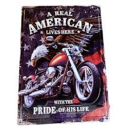 10 Bulk Retro Metal Tin Sign Wall Poster (real American)
