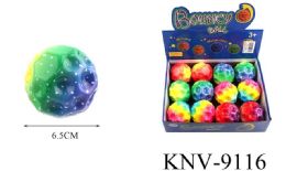 48 Bulk Tie Dye Color Bounce Ball