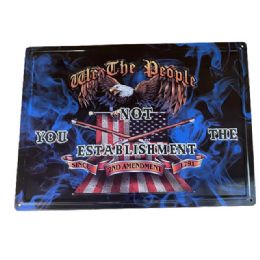 10 Bulk "we The People" Usa Eagle Tin Signs