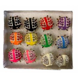 12 Bulk Ladybug Fashion Ring