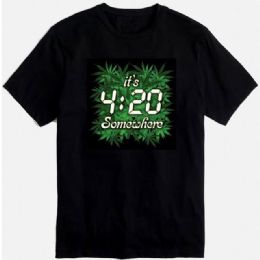 12 Bulk Black Tshirt 4:20 Plus Size