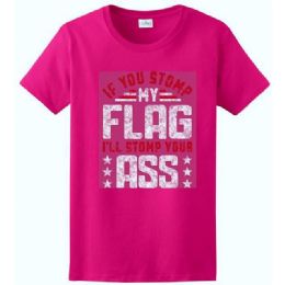 6 Bulk Stomp My Flag Pink Color T-Shirt Xxl
