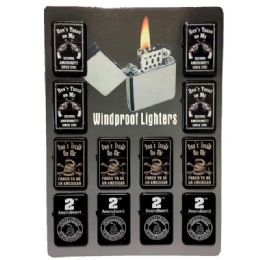 12 Bulk 2nd Amendment Refillable Lighter - 3 Styles