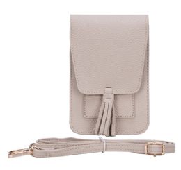 12 Bulk Magnetic Flap Crossbody Phone Storage With Card Holder - White