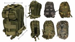 6 Bulk Military Tactical Backpacks - 6 -Piece