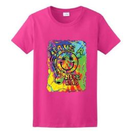6 Bulk Have A Nice Dab Pink Color Tshirt Xxl