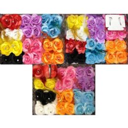 144 Bulk Close Out Assorted Flower Hair Clips