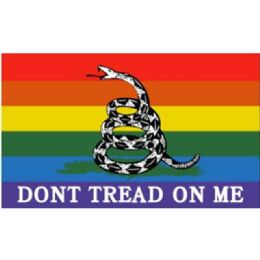 12 Bulk Rainbow Gadsden Flags - 3' X 5'