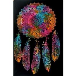 5 Bulk Tie Dye Dream Catcher Tapestries