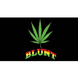 12 Bulk "blunt" Marijuana Leaf Flag Flags -  3ft X 5 ft