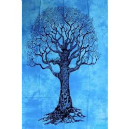 5 Bulk Blue Tree Of Life Tapestries