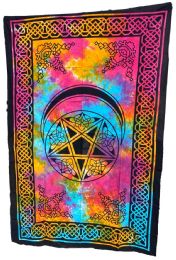 5 Bulk Star/ Moon Tie Dye Tapestries