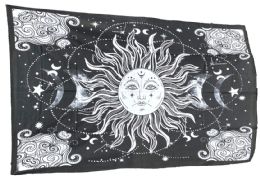 5 Bulk Black/white Sun Moon Tapestries