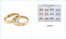12 Bulk Diamond Golden And Silver Ring