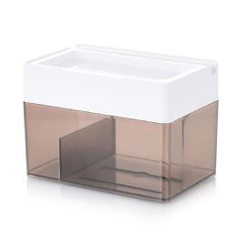 24 Bulk Black And Clear Traceless Tissue Box Holder