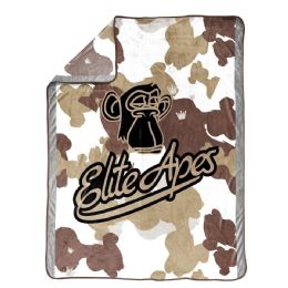 12 Bulk Elite Apes Microfiber Throw - Urban Vibes