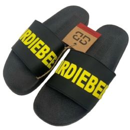 12 Bulk MEN BLACK SLIDE SANDALS SIZE 6-11