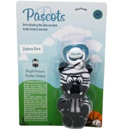 24 Bulk Pacifier With Zebra Plush