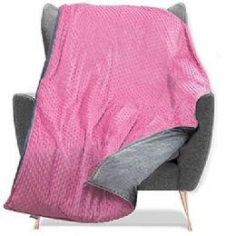 Bulk 86-inch x 92-inch Pink King Size Weighted Blanket