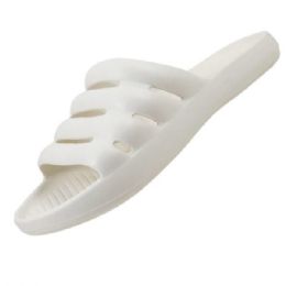 15 Bulk Women's White Slides In Sizes 6-10- No ca