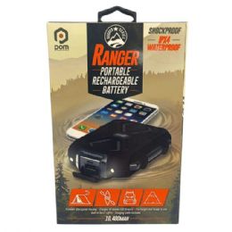 12 Bulk Pom Gear Ranger 10400 Mah Ipx Rated Waterproof Powerbank With Torch Light