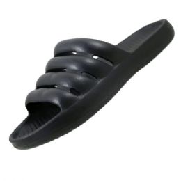 15 Bulk Women's Black Slides In Sizes 6-10- No ca