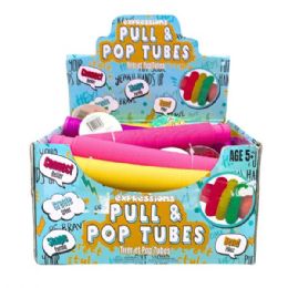 48 Bulk Expressions Fidget Pop Tubes In Countertop Display