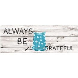6 Bulk "Always Be Grateful" Anti-Fatigue Kitchen Mat