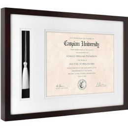 Bulk 18.25X13-inch ESPRESSO GRADUATION TASSEL FRAME