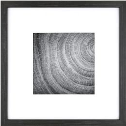 Bulk 14X14-inch Black MATTED WOOD FRAME