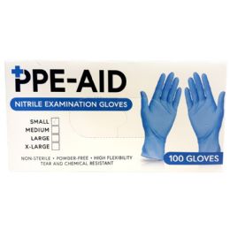 10 Bulk PpE-Aid Small Nitrile Examination Gloves