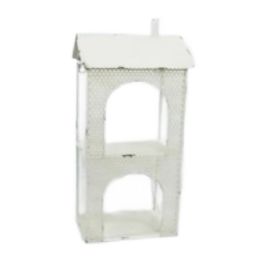 4 Bulk Off White Vintage House Wall Decor with 2 Shelves