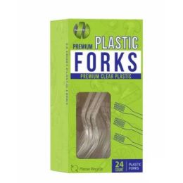 24 Bulk 24ct Worthy Plastic Forks