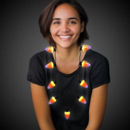 36 Bulk Led Candy Corn Necklace