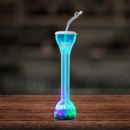 36 Bulk Led Blue Flashing 17 Oz. Yard Glass